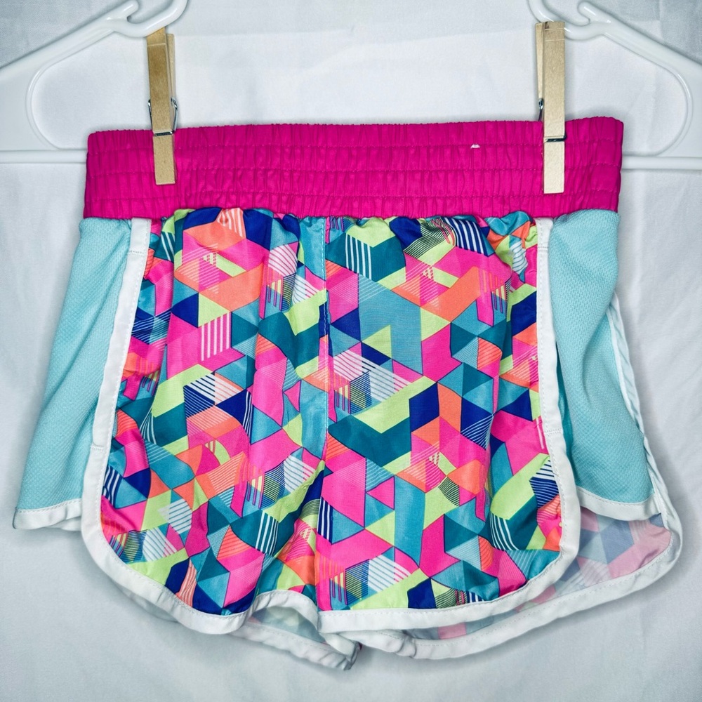 Sketchers Girls Athletic/ Soccer Shorts, Color Pink, Light Blue Size 7, 8